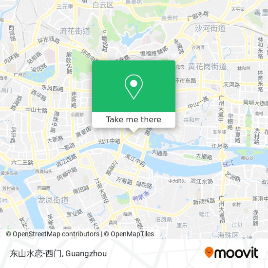 东山水恋-西门 map