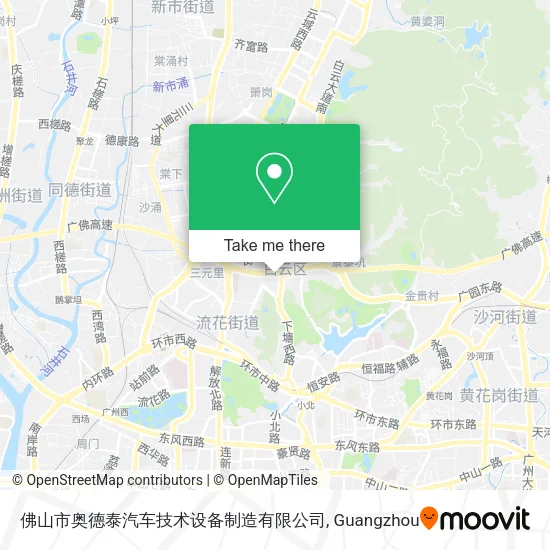 佛山市奥德泰汽车技术设备制造有限公司 map