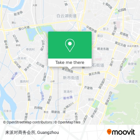 来派对商务会所 map
