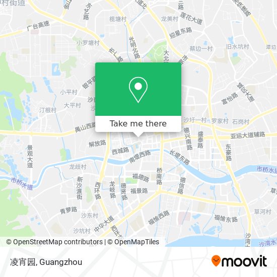 凌宵园 map