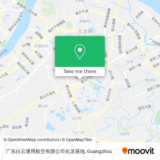 广东白云通用航空有限公司化龙基地 map