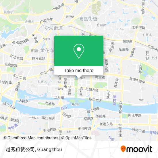 越秀租赁公司 map