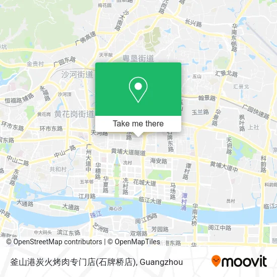 釜山港炭火烤肉专门店(石牌桥店) map