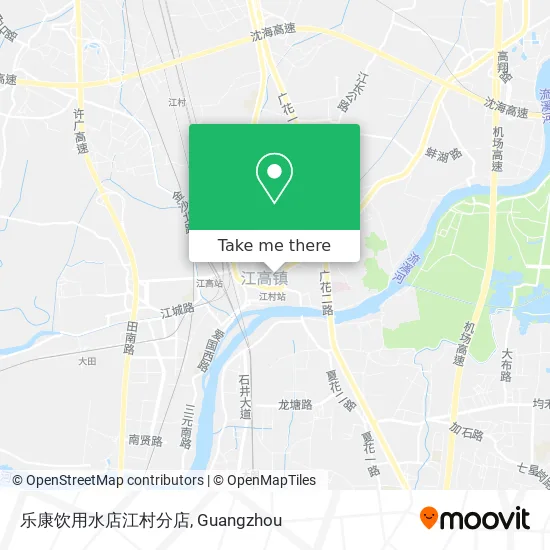 乐康饮用水店江村分店 map