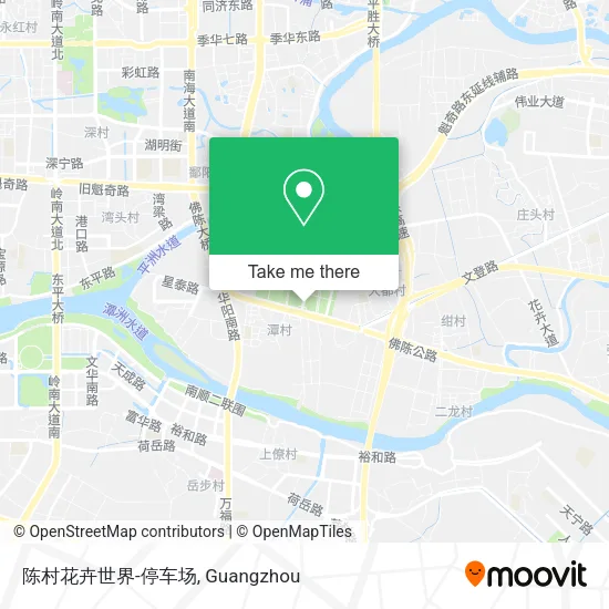 陈村花卉世界-停车场 map