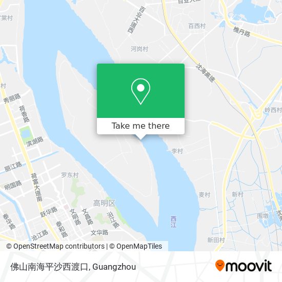 佛山南海平沙西渡口 map