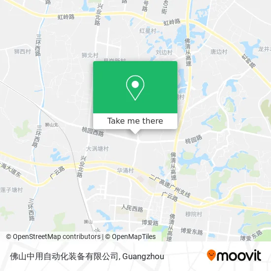 佛山中用自动化装备有限公司 map
