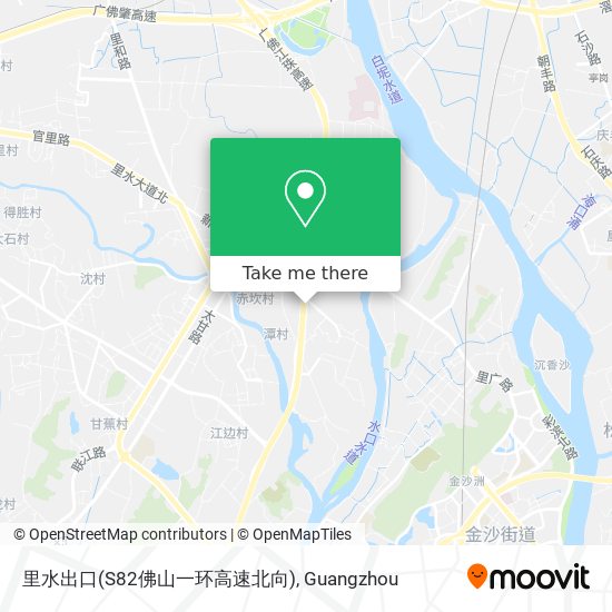 里水出口(S82佛山一环高速北向) map