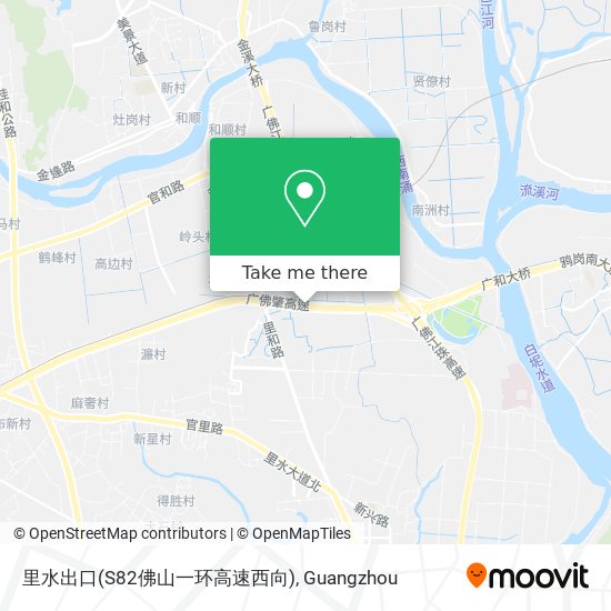 里水出口(S82佛山一环高速西向) map