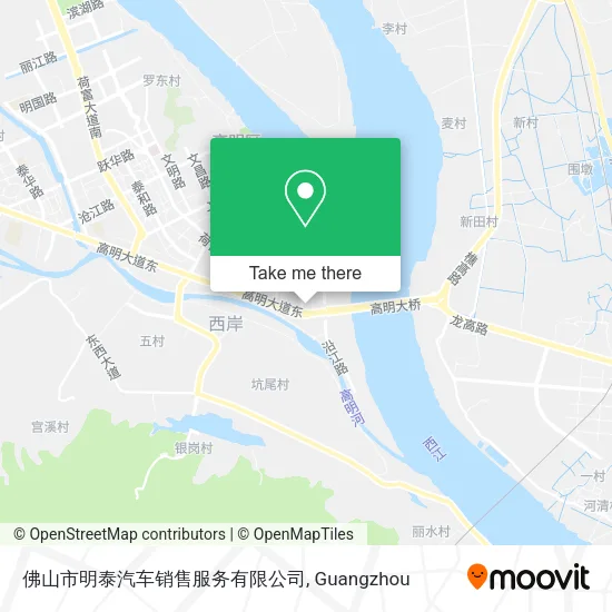 佛山市明泰汽车销售服务有限公司 map