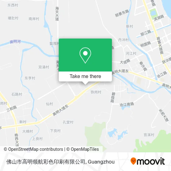佛山市高明领航彩色印刷有限公司 map