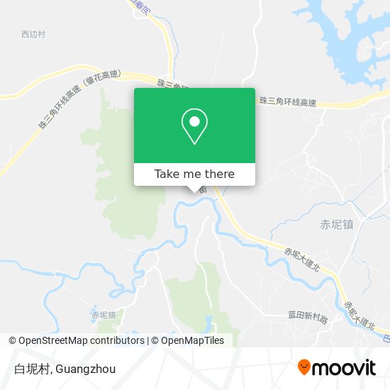 白坭村 map