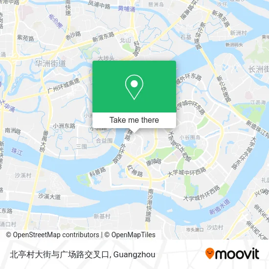 北亭村大街与广场路交叉口 map