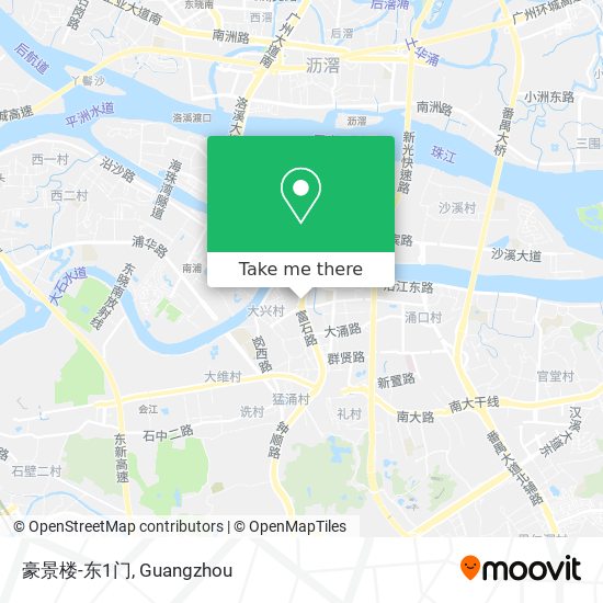 豪景楼-东1门 map
