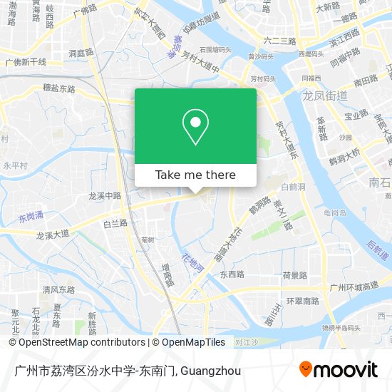 广州市荔湾区汾水中学-东南门 map