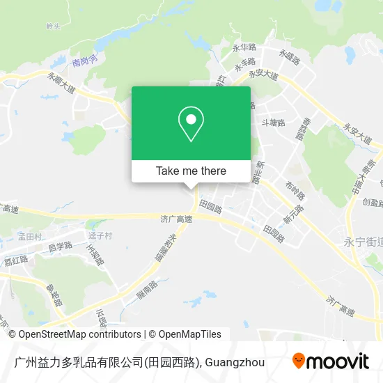 广州益力多乳品有限公司(田园西路) map