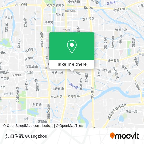 如归住宿 map