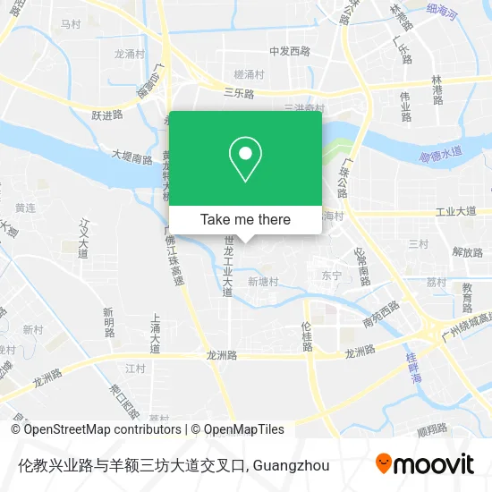 伦教兴业路与羊额三坊大道交叉口 map
