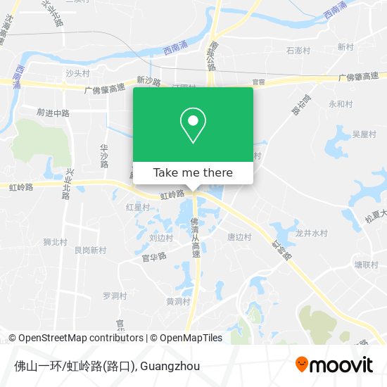 佛山一环/虹岭路(路口) map