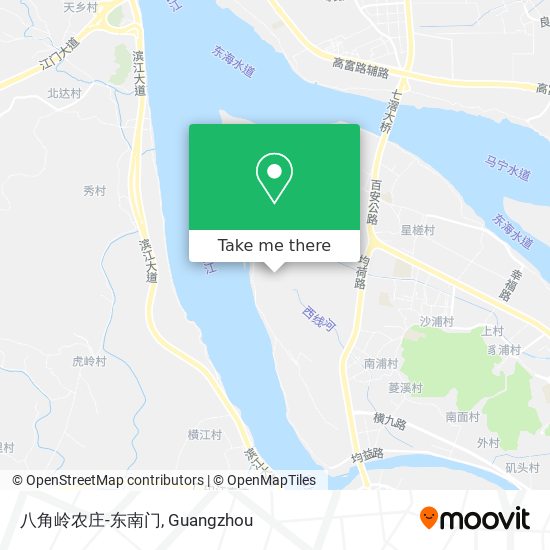 八角岭农庄-东南门 map