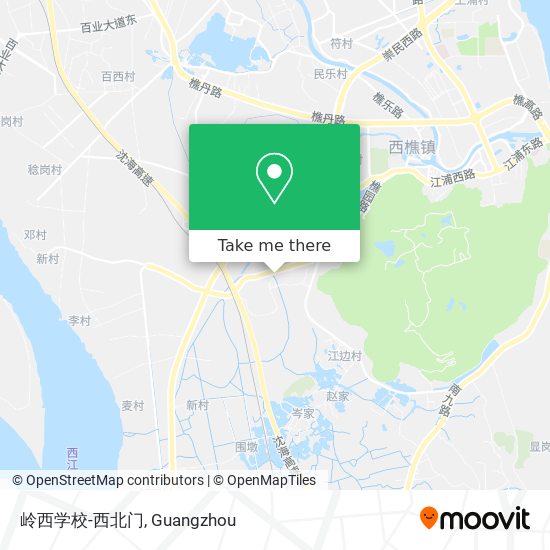 岭西学校-西北门 map
