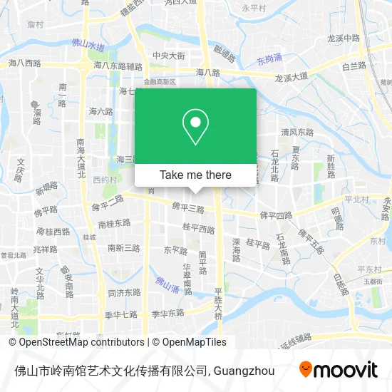 佛山市岭南馆艺术文化传播有限公司 map