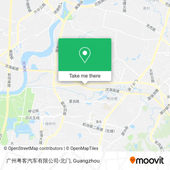广州粤客汽车有限公司-北门 map