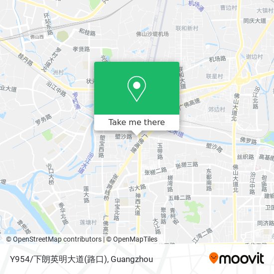 Y954/下朗英明大道(路口) map