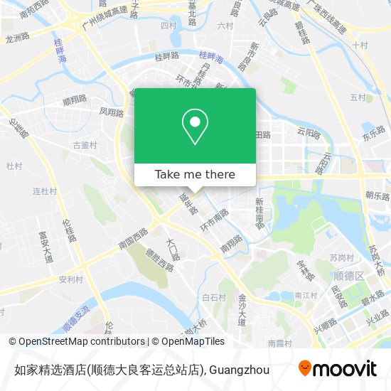 如家精选酒店(顺德大良客运总站店) map