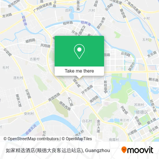 如家精选酒店(顺德大良客运总站店) map