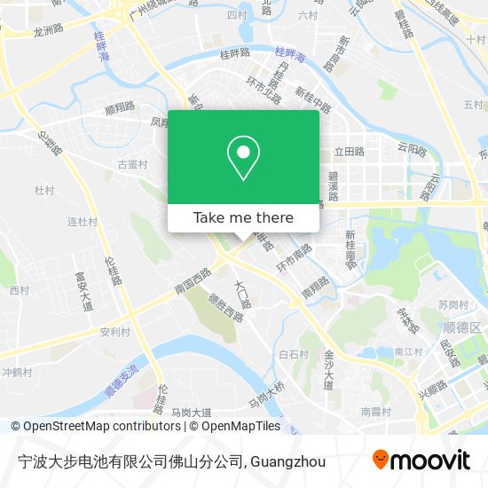 宁波大步电池有限公司佛山分公司 map