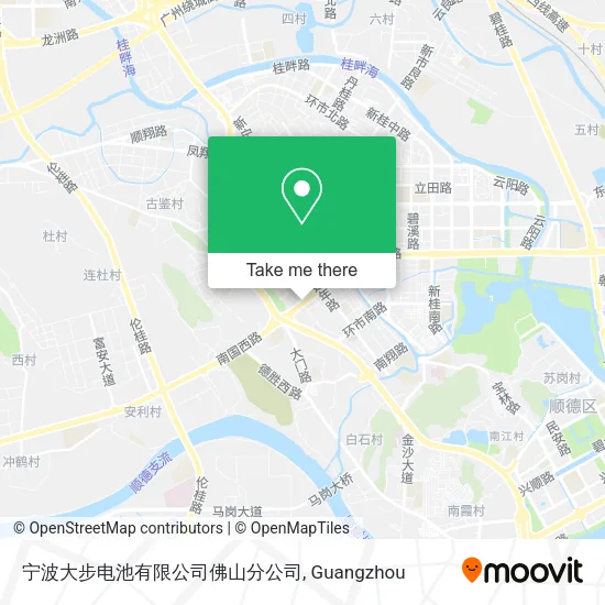 宁波大步电池有限公司佛山分公司 map