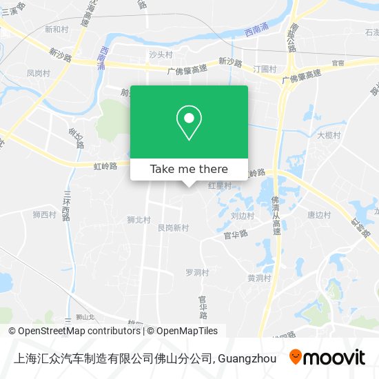 上海汇众汽车制造有限公司佛山分公司 map