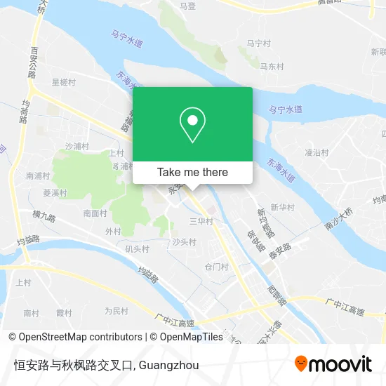 恒安路与秋枫路交叉口 map