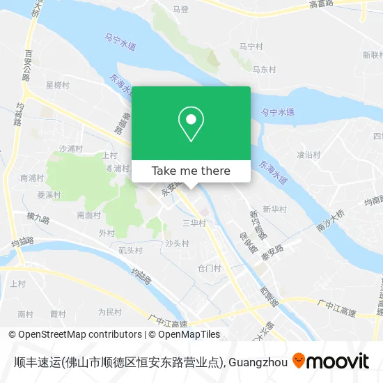 顺丰速运(佛山市顺德区恒安东路营业点) map