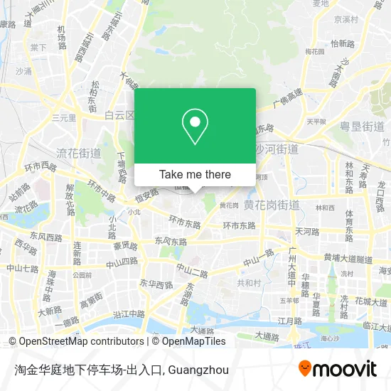 淘金华庭地下停车场-出入口 map