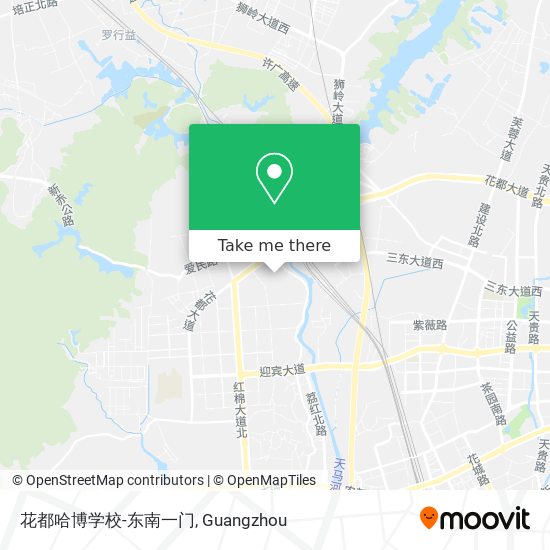 花都哈博学校-东南一门 map