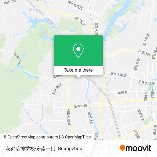 花都哈博学校-东南一门 map