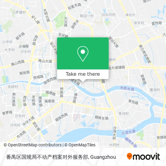 番禺区国规局不动产档案对外服务部 map