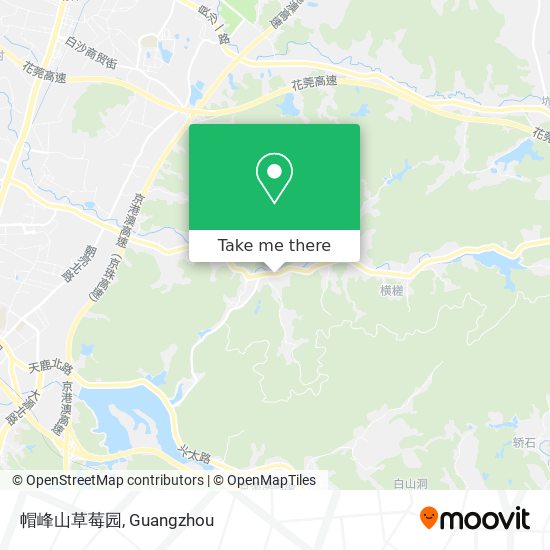 帽峰山草莓园 map