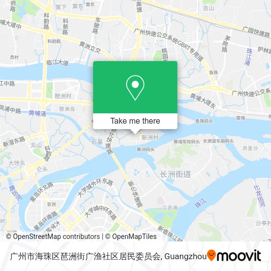 广州市海珠区琶洲街广渔社区居民委员会 map