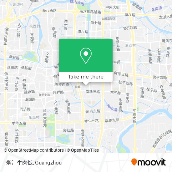 焖汁牛肉饭 map
