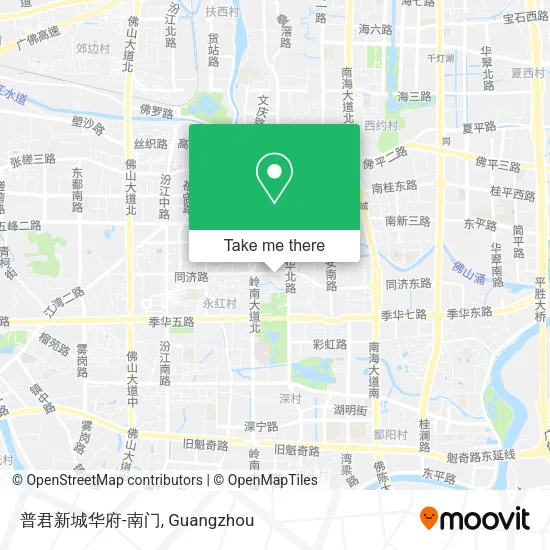普君新城华府-南门 map
