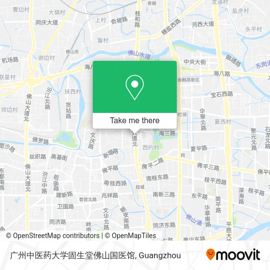 广州中医药大学固生堂佛山国医馆 map