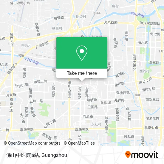 佛山中医院a站 map