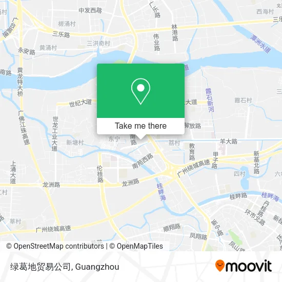 绿葛地贸易公司 map