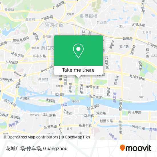 花城广场-停车场 map