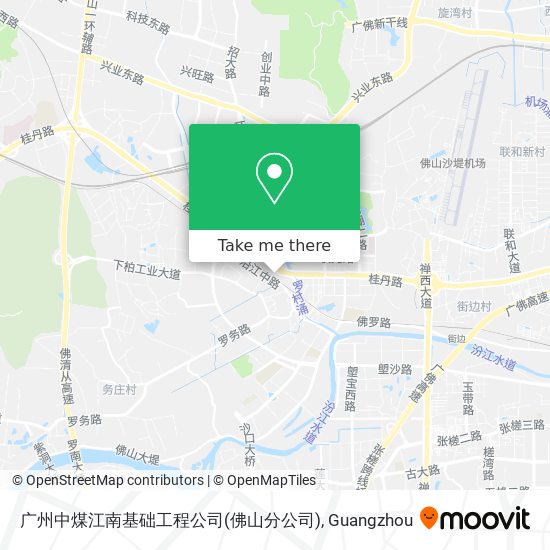 广州中煤江南基础工程公司(佛山分公司) map