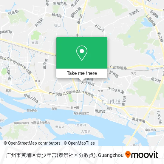 广州市黄埔区青少年宫(泰景社区分教点) map