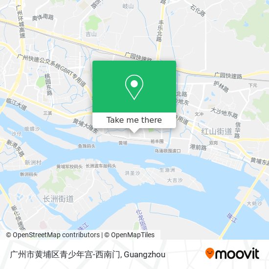 广州市黄埔区青少年宫-西南门 map